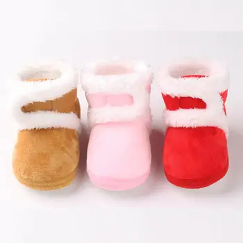

Imcute winter baby boys girls shoes russia winter infants warm shoes Faux fur girls baby booties Leather boy baby boots 0-18M