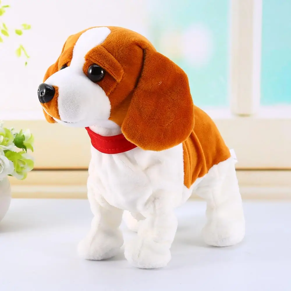 my dog Новинка, Электронные Домашние животные, Звуковое управление, робот, собаки, милая плюшевая собака, электронная собака, лай, подставка для прогулок, игрушки для детей, подарок на день рождения - Цвет: my dog