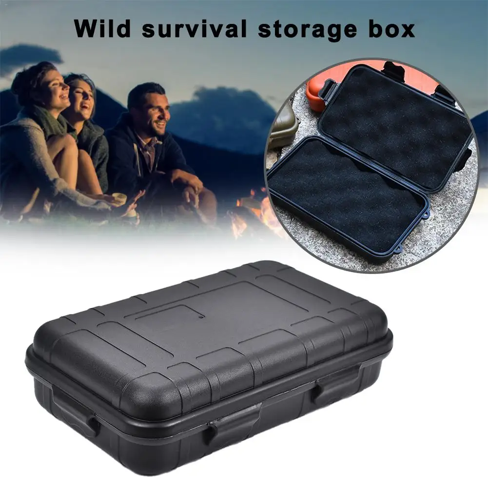 

Oversized EDC Outdoor Airtight Survival Storage Case Shockproof Waterproof Camping Travel Container Carry Storage Box
