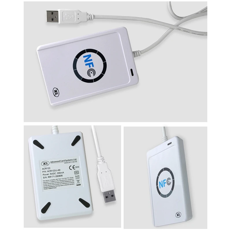 NFC считыватель USB ACR122U Бесконтактный Смарт IC карта писатель и считыватель Смарт RFID Копир Дубликатор UID сменная бирка карта брелок