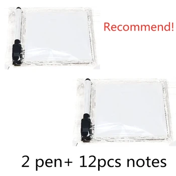 

Dry Wipe Sticky Notes Pad, Removable Reusable Labels Sticker for Storage Bins, Waterproof Adhesive Labels for Bottles, G