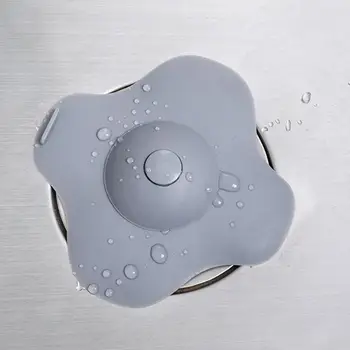 

Water Stopper Floor Drain Silicone Sink Strainer Hair Cute Deodorant Plug Kitchen Bathroom Bathtub Stopper F5I7