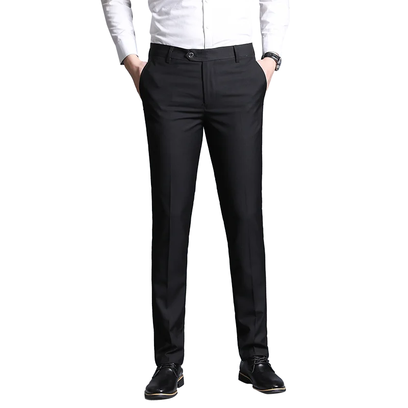 Men's Suit Pants Fashion Business Casual Long Pants Suit Men Dress Pants Classic Male Straight Formal Trousers pantalon hombre