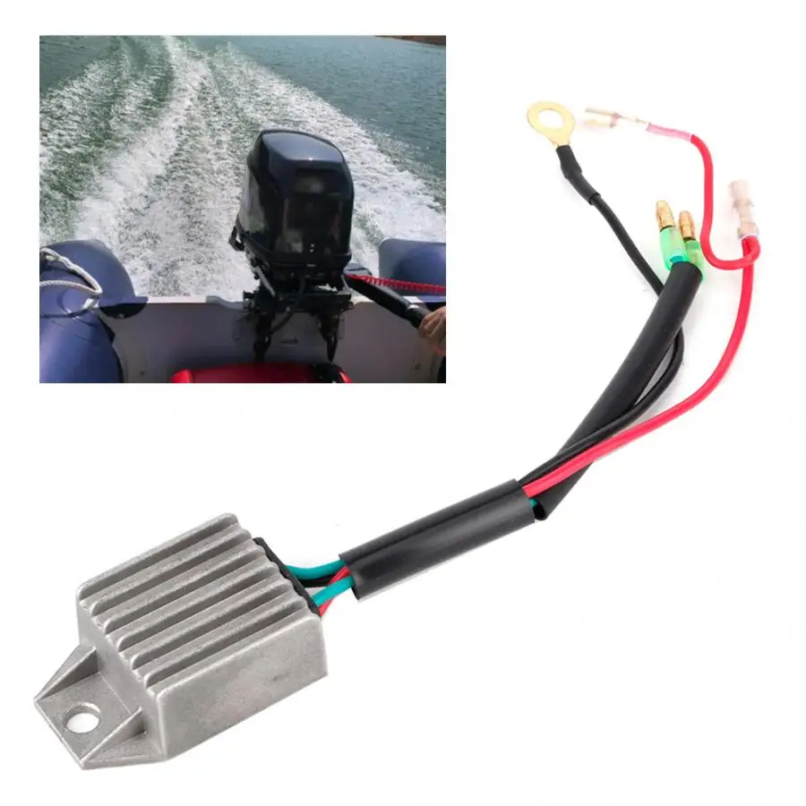 Voltage Regulator Rectifier for 2 Stroke 15HP Outboard Motor Fishing