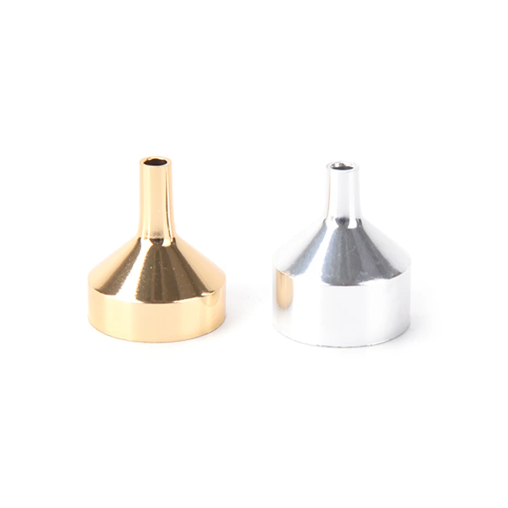 1PCS Sliver/Gold Metal Small Aluminum Funnel For Perfume Transfer Diffuser Bottle Mini Liquid