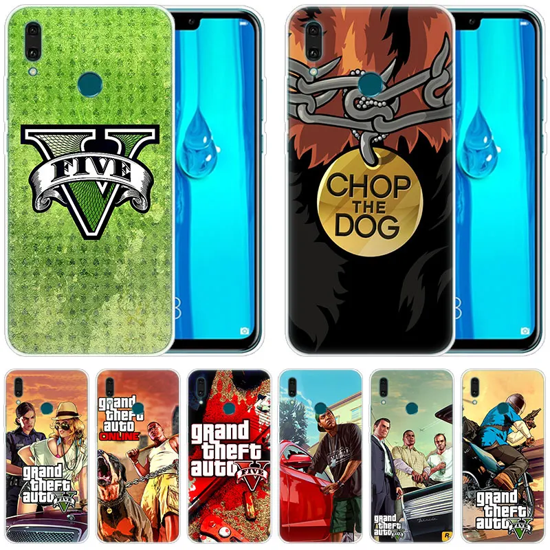 Роскошный силиконовый чехол игра GTA 5 для Huawei мат 30 20 Lite 10 Pro Y5 Y6 Y7 2019 Y9 Prime 2018 2017