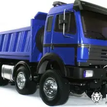 LESU 1/14 Bz 8*8 RC самосвал окрашенная модель металлического шасси звуковой светильник двигатель THZH0336