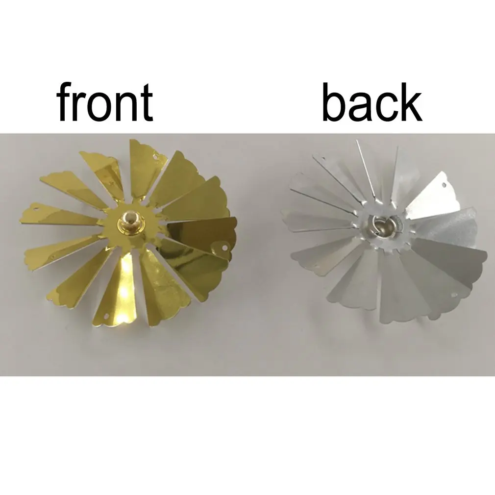 Вращающийся стеклянный подсвечник вращающийся переводной WindmillLove Love Gold