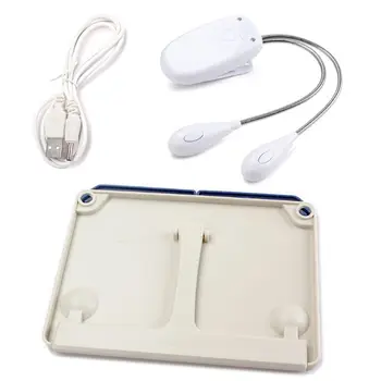 

Music Score Holder with USB Light Anti Slip Bookend Tablet Book Reading Stand