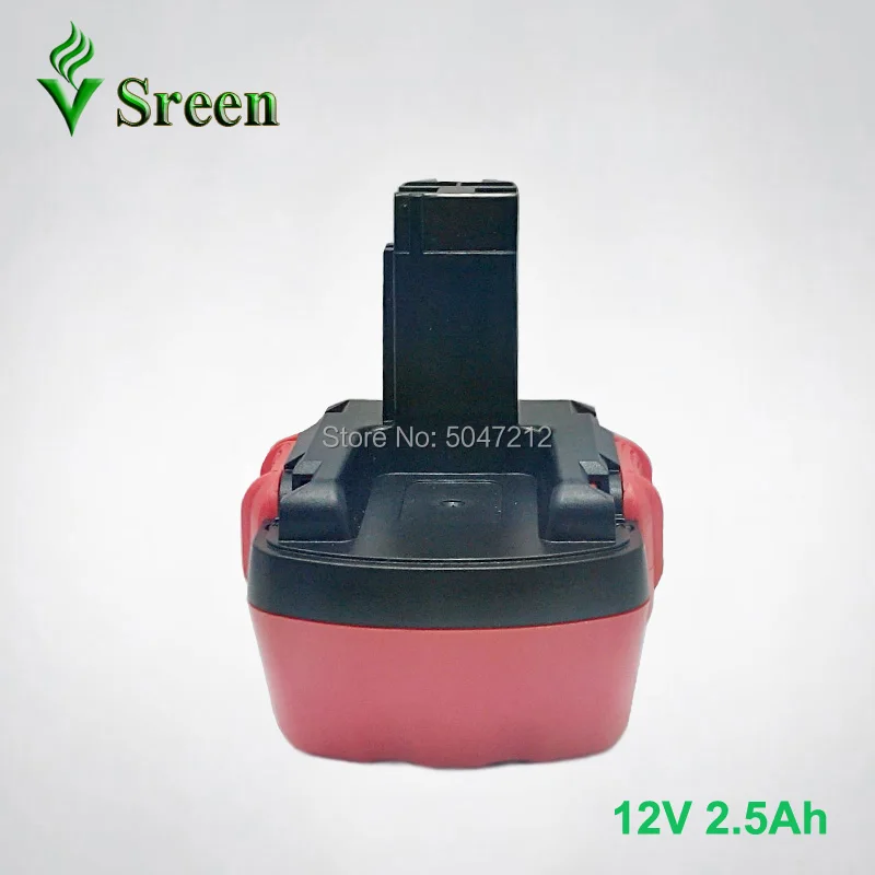 

12V 2500mAh Ni-MH Rechargeable Power Tool Battery Packs Replacement for Bosch BAT043 BAT045 BAT046 BAT049 BAT120 BAT139 New 2.5A