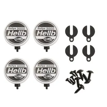 

4Pcs RC Car Round LED Light Cover for 1:10 Tamiya HSP RC Car Axial SCX10 for Traxxas TRX-4 RC Crawler Lampshade Model Toy Parts