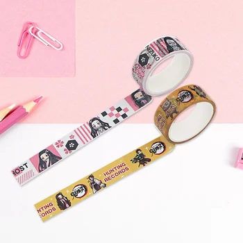

Demon Slayer Anime Washi Tape Scrapbooking Masking Tape Diy Crafts Adhesive Paper Children Stationery Tape Sticker Decals