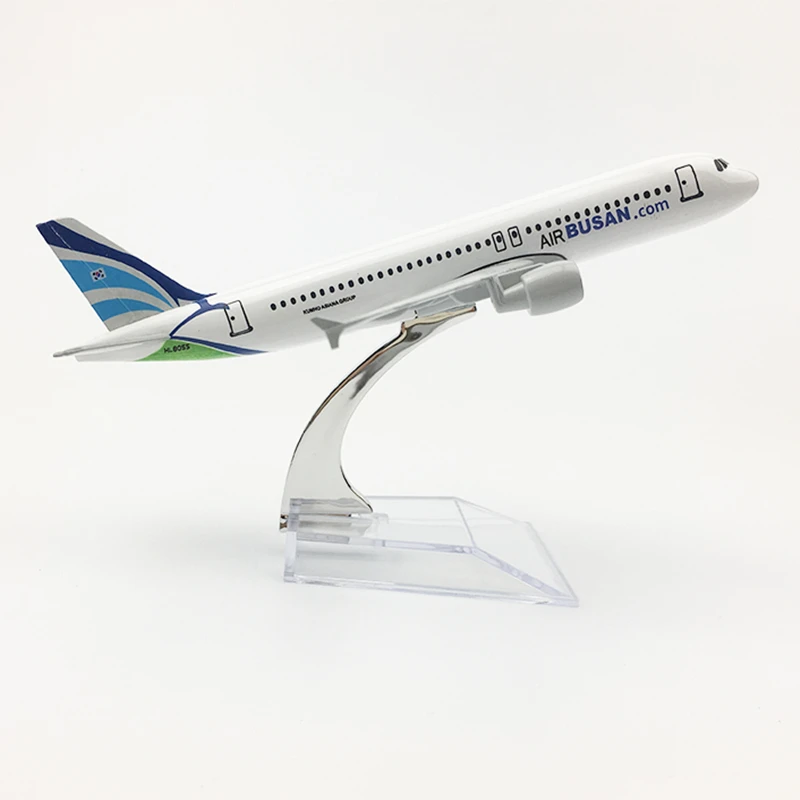 16 см 1:400 масштаб Airbus A320 корейский воздух Пусан авиакомпания металлическая модель самолета Модель игрушки самолеты детский подарок коллекционная