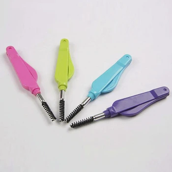 

1pc Portable eyelash comb foldable dual-use dual-head design random color makeup makeup eyelash extensions BB2