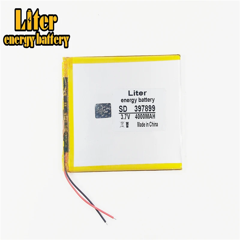 

best battery brand 3.7V 4000 mah 7 inch song mei G2 tablet MID quality products lithium-ion polymer battery 397899