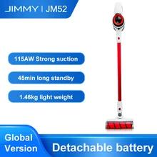 JIMMY – aspirateur à main sans fil JM52, filtre Cyclone, collecteur de poussière, aspiration 115AW, balayage de tapis, Clean Lim