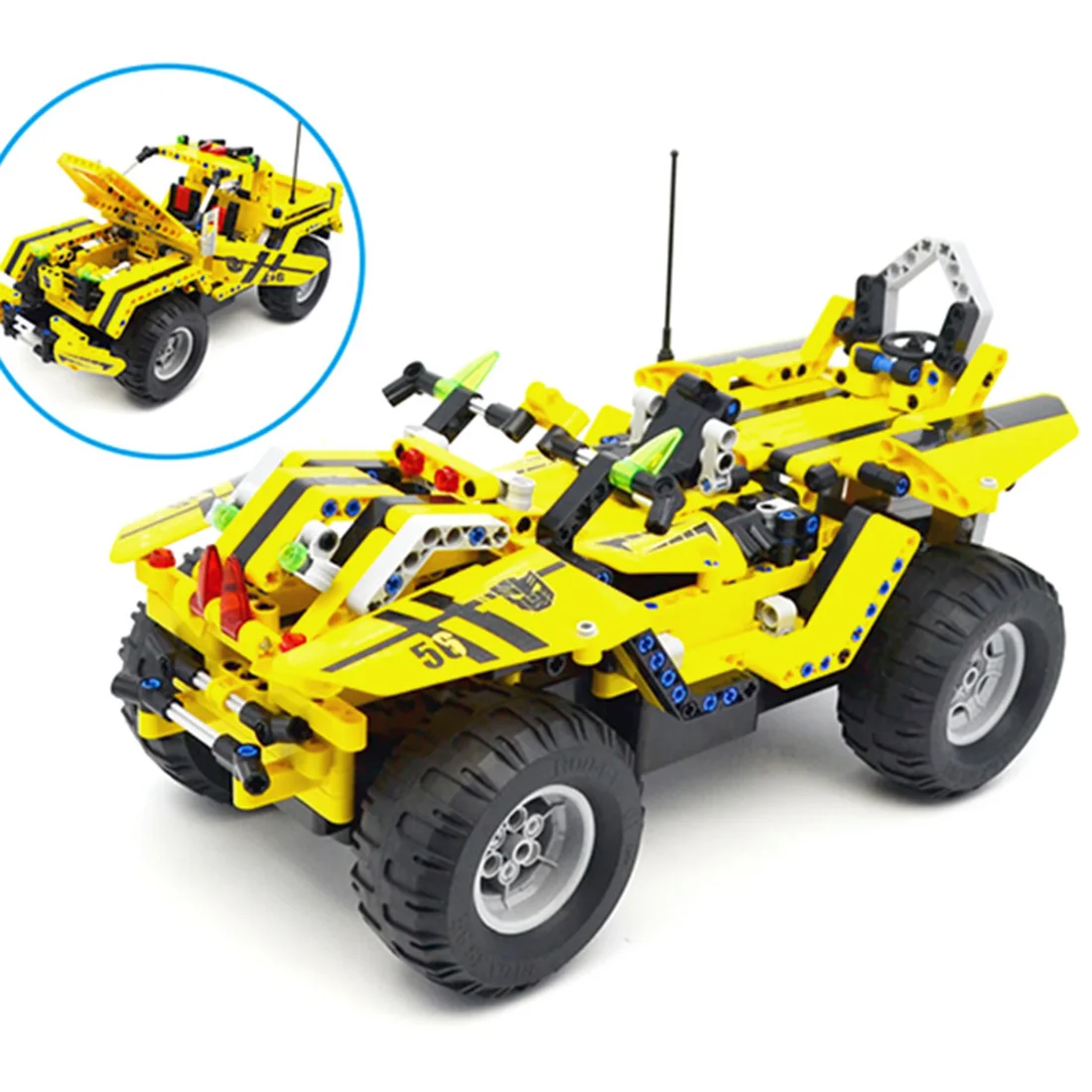 

514Pcs 2.4G Remote Control Pickup Truck Building Blocks DIY Assemble Truck Puzzle Toys
