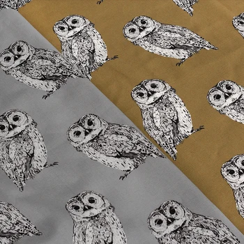 

Owl cotton canvas active tablecloth door curtain curtain pillow cushion DIY fabric