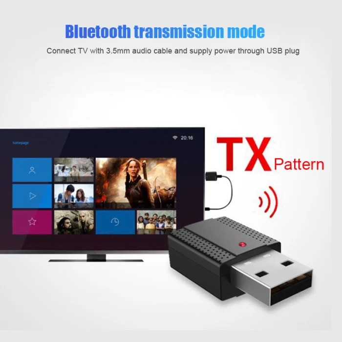 2 в 1 USB Bluetooth 5,0 адаптер мини беспроводной аудио передатчик приемник для компьютера NC99