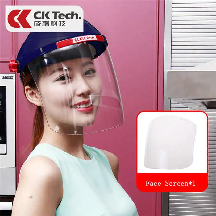 CK Tech. Кухонные кулинарные маски для женщин, покрытие для барбекю, защита лица от брызг масла, защита от смазки, защитная женская маска для шеф-повара - Цвет: CKL-3117B-P