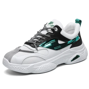 

2020 Spring Lightweight Thick sole Sneakers Men Shoes Casual Breathable Comfortable Male Walking Footwear street