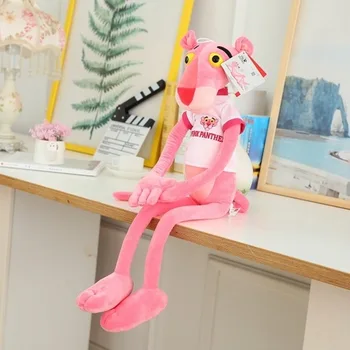 

White T-shirt Legal Pink Panther Plush Toy Original Dolls Children Christma 1pcs 55cm to 170cm Girl Freind Birthday Gift House