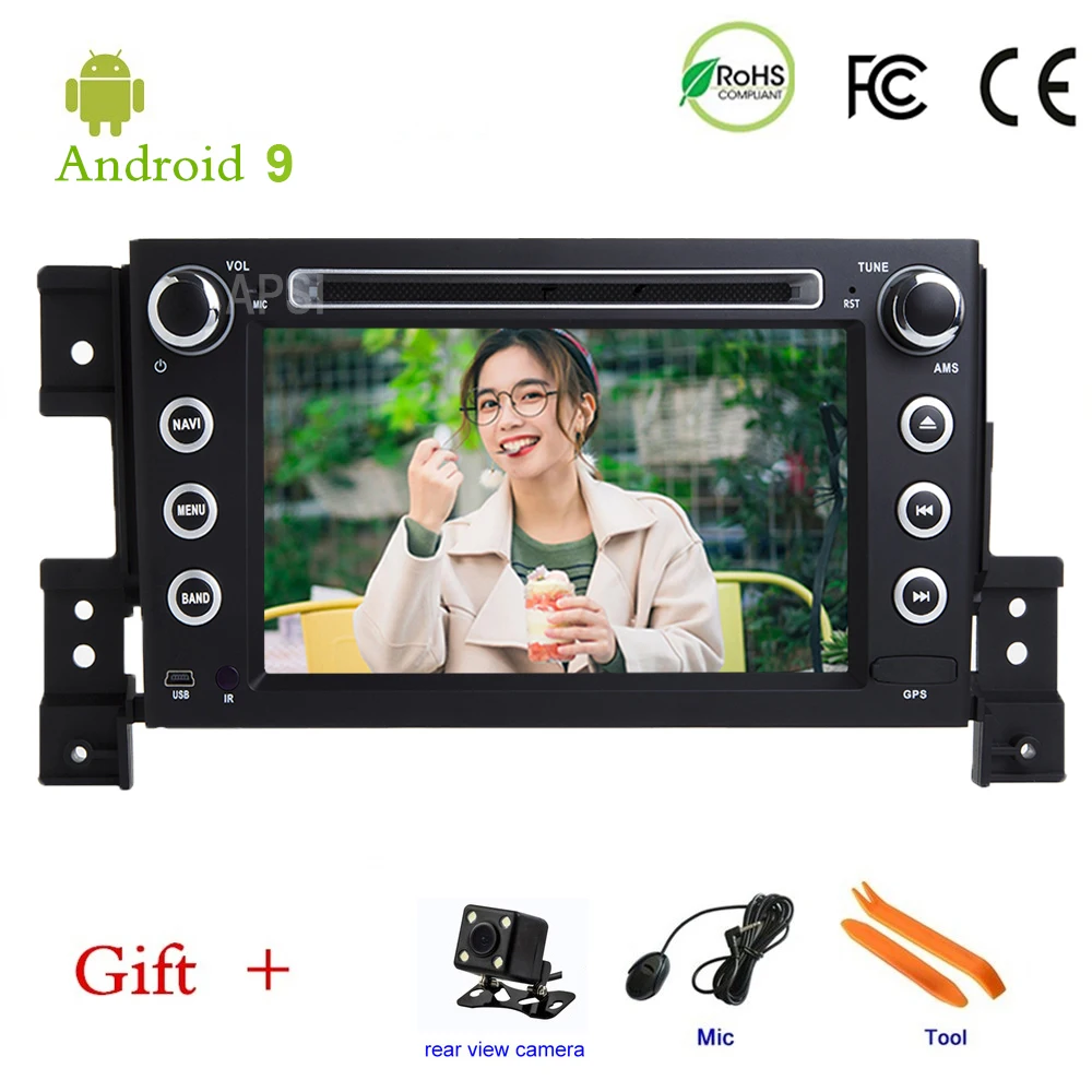 Автомобильный DVD плеер на Android 10 для suzuki grand vitara 2007 2008 2009 2010 2011 2012 2013 мультимедийная