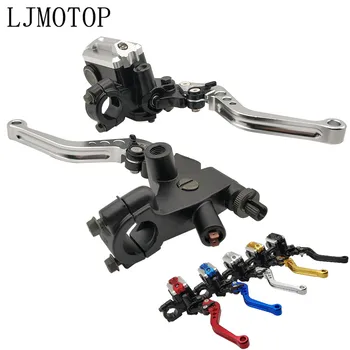 

CNC Motorcycle Brake Clutch Levers Master Cylinder Reservoir Set For YAMAHA tdm 900 850 mt125 mt03 mt01 mt 125 03 01 xt660