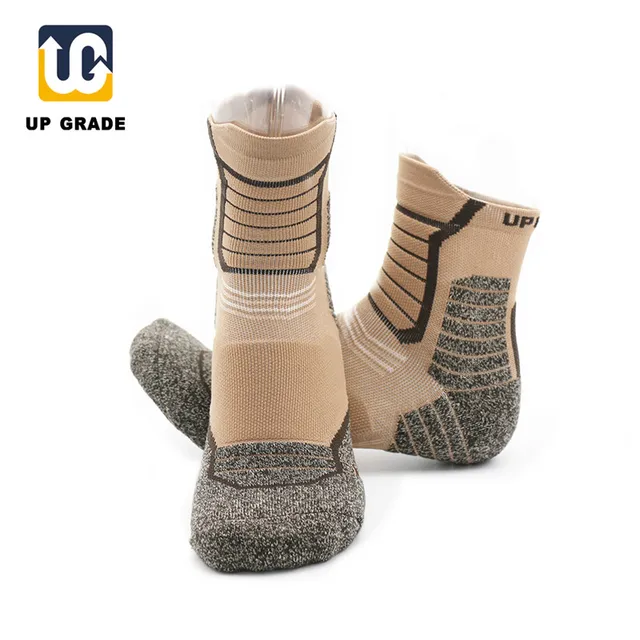 US $3.91 UGUPGRADE Camping Hiking Sports Socks 90% Nylon Climbing Cycling running compression men chaussette