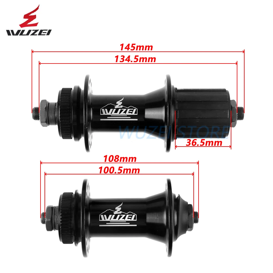 WUZEI велосипед M615 ступицы и ротор RT30 160/180 мм MTB горный Центральный замок 32H 36