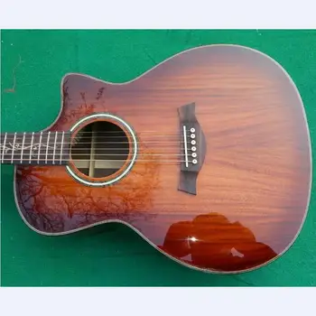 

all KOA K24ce acoustic guitar Chaylor K24c electric acoustic guitar Free Shipping Sunset finish KOA acoustic