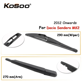 

KOSOO Auto Rear Window Windshield Wiper Blades Arm Car Wiper Blade For Dacia Sandero MK2 ,290mm 2012-,Car Accessories Styling