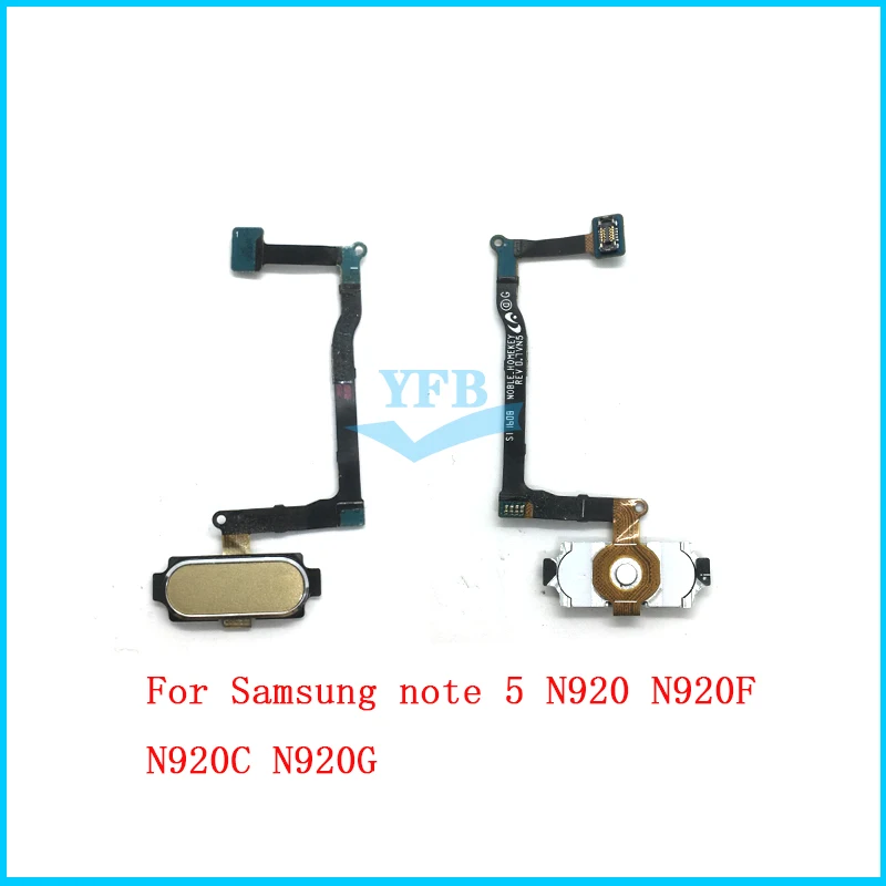10 шт. для Samsung Galaxy Note 4 5 N920 N920F N920C J3 2017 J330 сенсор отпечатков пальцев Главная Кнопка