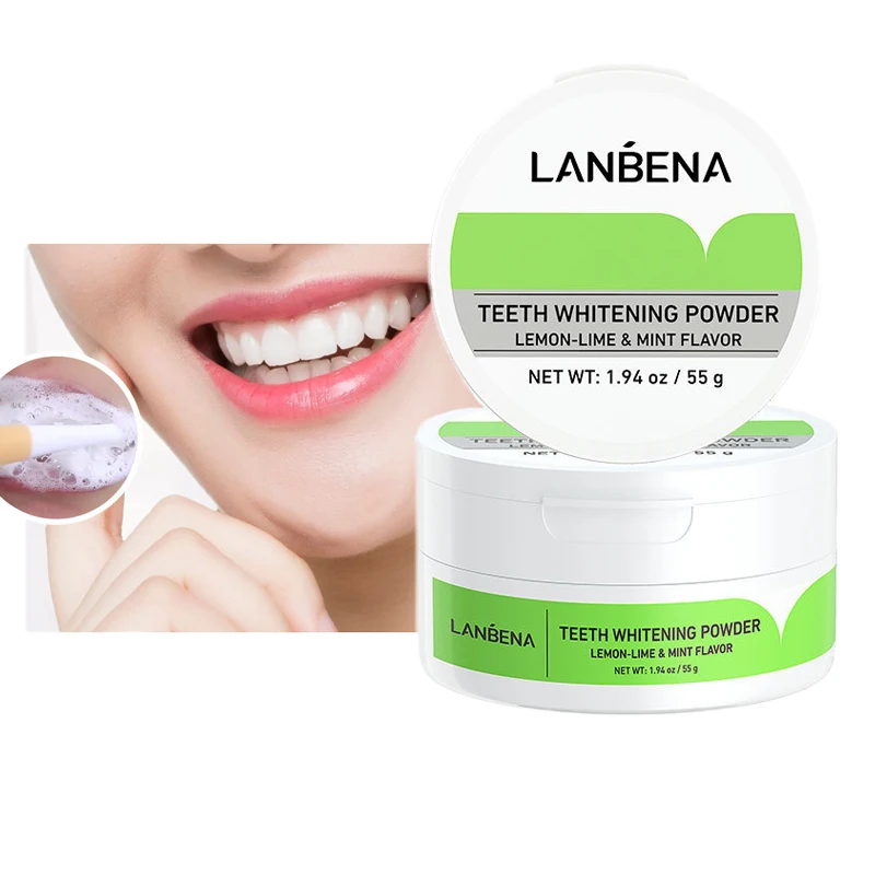 Lemon Lime Teeth Whitening Powder Toothpaste Dental Tools Cleaning Oral