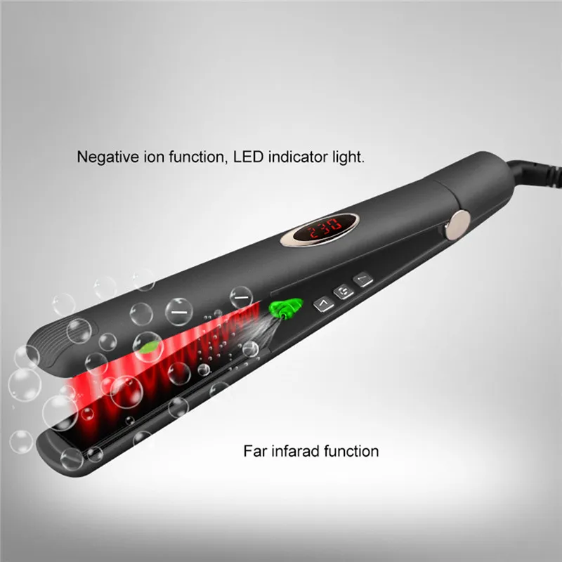 

LED Display Hair Straightener Flat Iron Straightening Irons Straight Hair style Styling Tool Professional