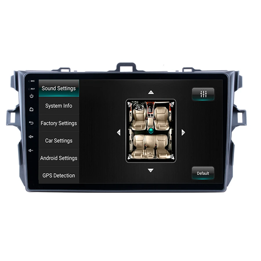 Для Toyota Corolla 2006-2012 9''2+ 32GB Android стерео радио gps wifi 3g 4G BT DAB Mirror Link OBD
