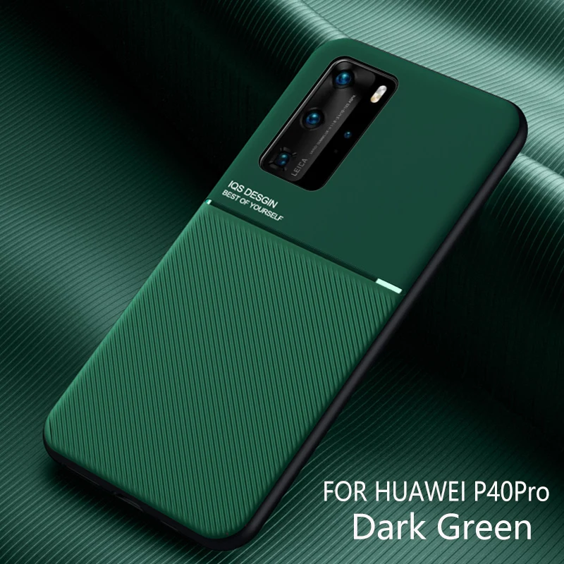 Матовый чехол с кожаной текстурой для Huawei P40 Pro P30 P20 Honor V30 Nova 6 SE 5i 5 5T Mate 20 30 Lite Y9 Prime P