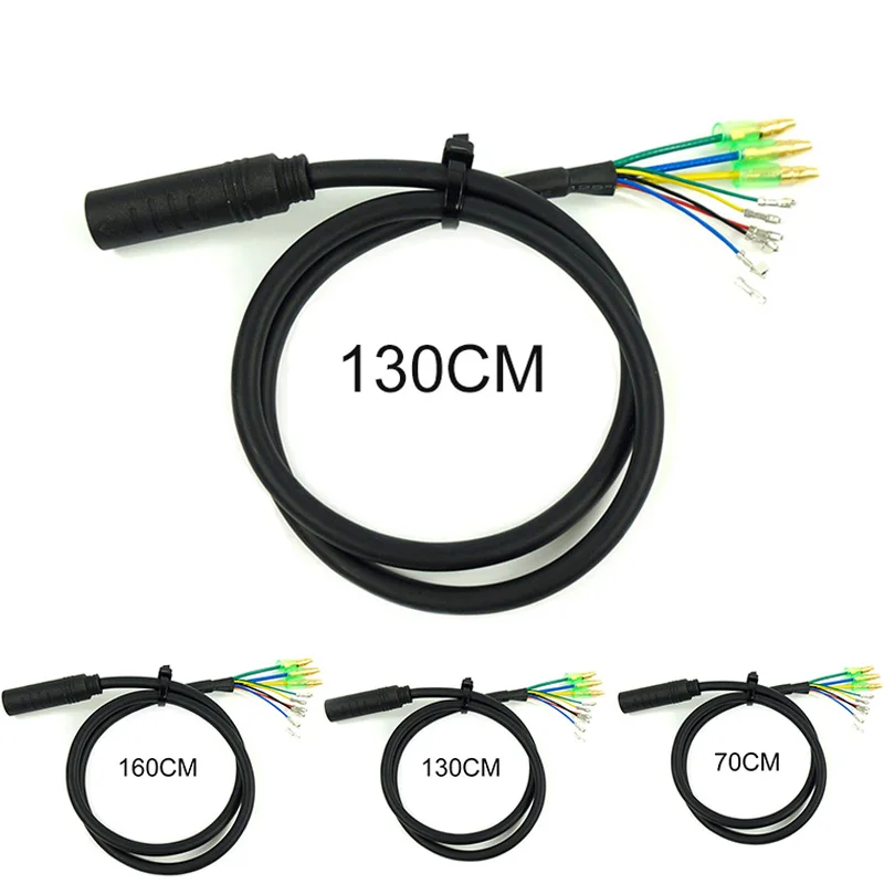 

Mid Motor E-bike Conversion Kits Gear Shift Sensor USB Programming Display Brake 70/130/160CM 9Pin Motor Extension Cable