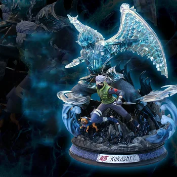 

Naruto Anime Figure GK Susanoo Hatake Kakashi Can Emit Light Anime Manga Statue Action Figure Boxed Doll Model Toy Decoration