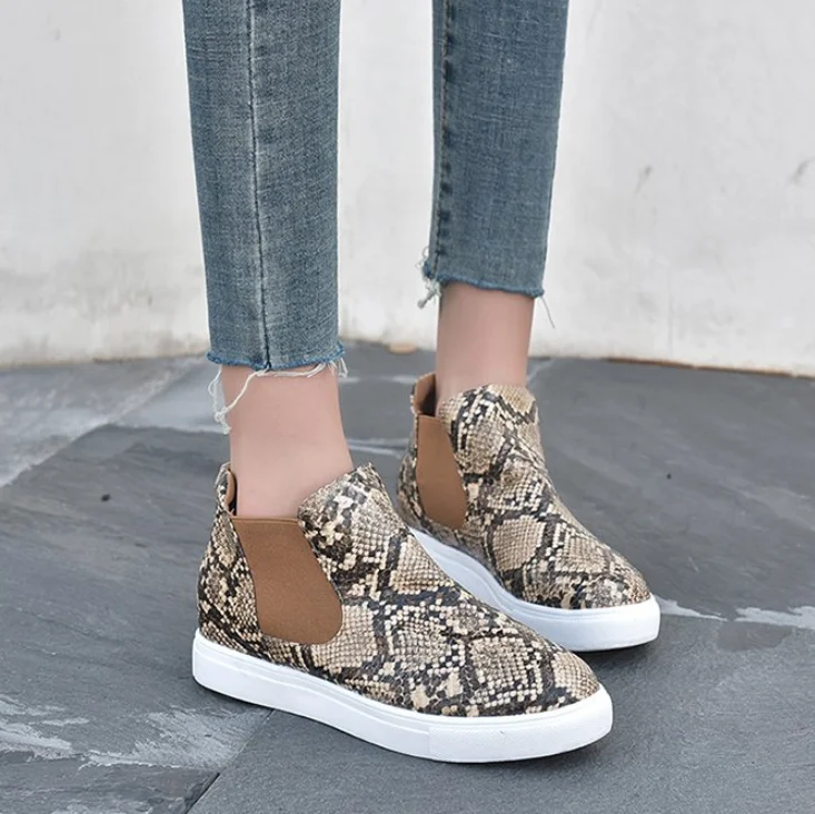 

Breathable Women new female leopard snake print loafers soft bottom one pedal lazy shoes women slip on flats shoe
