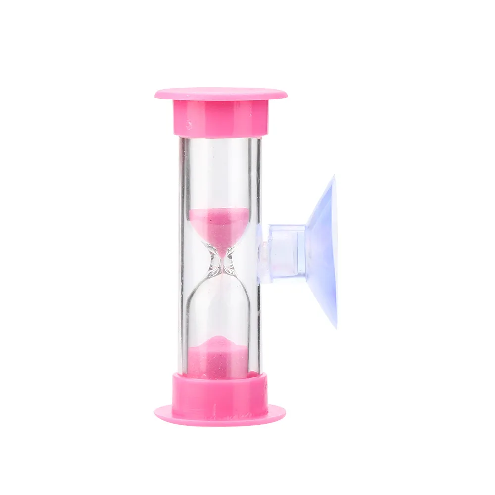 3Min Mini Hourglass for Shower Teeth Brushing hour glass sand timer with Suction Cup d90819