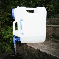 10L 15L Portable Water Container with Faucet + 2 Handles for Camping Picnic Capacity Hiking Picnic Driving Outdoor Water Bucket