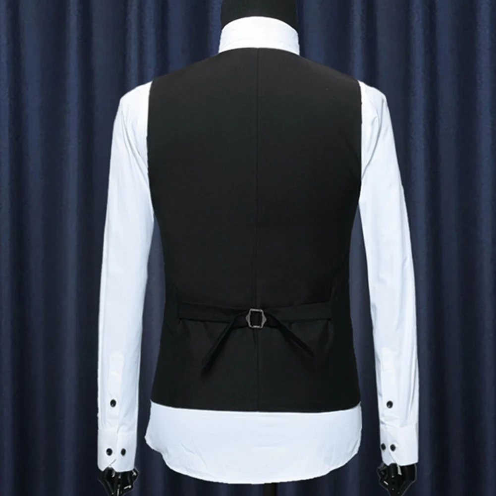 men formal waistcoats dress suit vest slim Three button Polyester + Spandex vest men casual sleeveless British autumnn suit vest men formal waistcoats dress suit vest slim Three button Polyester + Spandex vest men casual sleeveless British autumnn suit vest