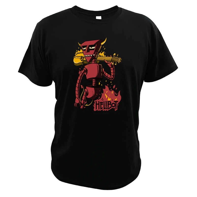 Hellboy T Shirt Movie Cartoon Design Music Tee illustration Digital direct injection T-shirt Cool EU Size 100% Cotton |