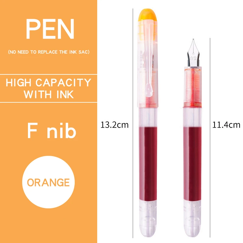 Vibrant Ink Fountain Pen Set - 8 Color Collection for Office & School - Stylish & Elegant Writing Essentials