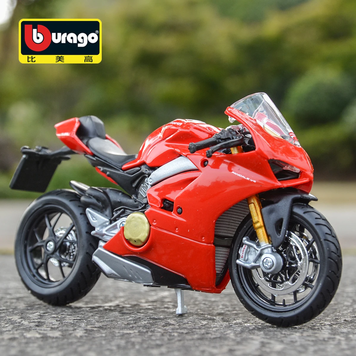 Bburago 1:18 Ducati Panigale V4 Original Authorized Simulation Alloy Motorcycle Model Toy Car Gift Collection