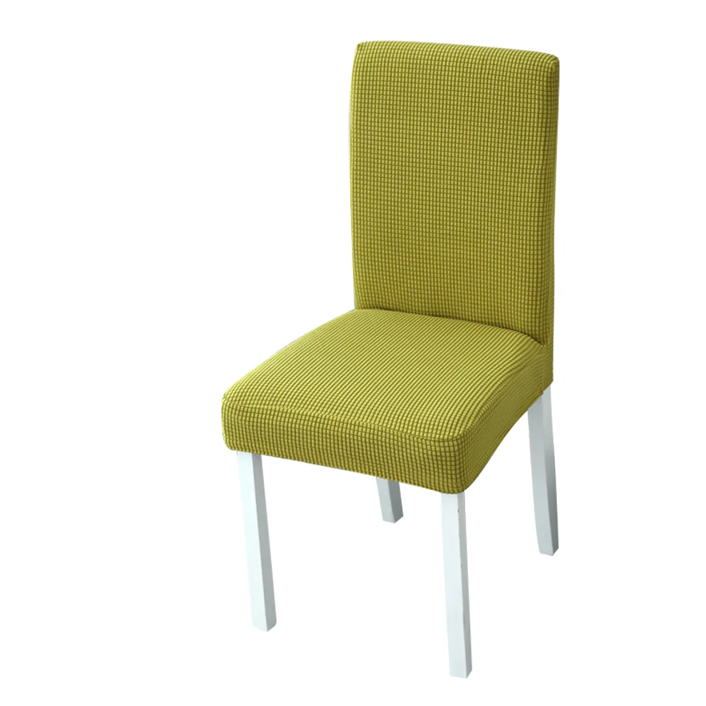 Light Green 1Pcs Chair Cover Solid Color Spandex Stretch Elastic Slipcovers Chair Covers White For Wedding Banquet Hotel Dining Room Kitchen - Цвет: Light Green