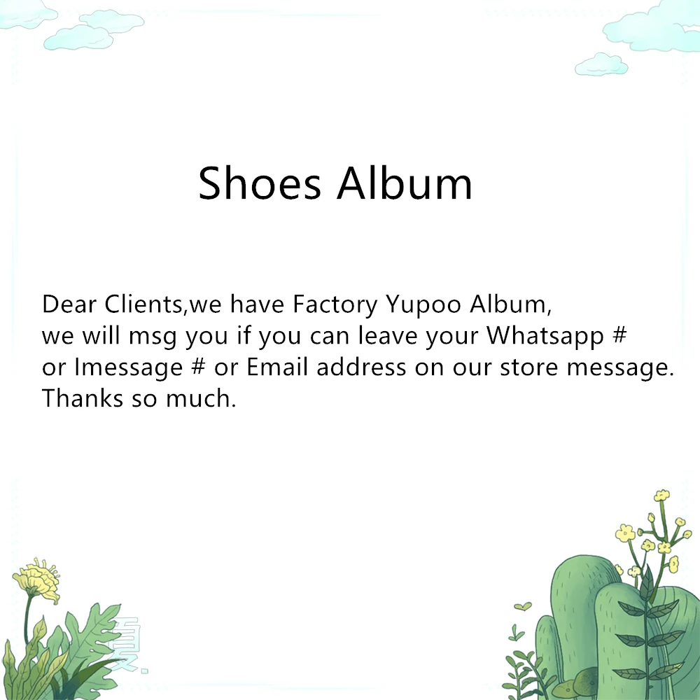 Álbum de zapatos de cuero genuino/zapatos OEM/álbum Yupoo AliExpress