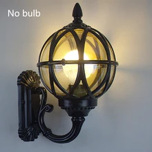 E27 забор алюминиевый фонарь из сплава коридор винтажный настенный светильник освещение Бра украшения сада Открытый водонепроницаемый двор