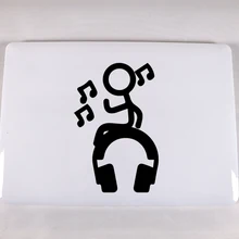 Наклейка для ноутбука с музыкальным рисунком Виниловая наклейка для MacBook Наклейка для украшения кожи ноутбука